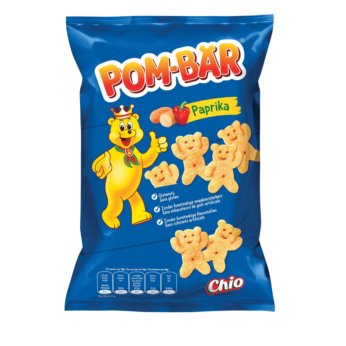 Πατατάκια με Πάπρικα Χωρίς Γλουτένη Chio Pom Bar Paprika Gluten Free
